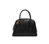 JIUFENG Top-Grade Leather Boston Shoulder Bag for Women-Minimalist Pillow Bag with High Capacity and Elegant Feel, Black