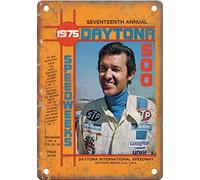 JIUFOTK Auto Racing Rich Petty Program Metal Sign, Metal Wall Signs Tin Plaques Bar Kitchen Home Man Cave Bedroom Lounge Dining Room Kitchen Coffee Bar Gifts