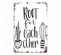 JIUFOTK Eeypy Cactus Classroom Decor Growth Mindset Classroom Posters Teacher Gift Personal Development Cactus Decor Tin Signs for Barch