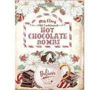 JIUFOTK Mrs Claus Hot Chocolate Bombs Sign Pink Christmas Vintage Metal Signs Wall Decor Tin Sign Funny Decorations For Home Cafes Office Store Pubs Club Plaque Tin Sign 5.5x8 Inch