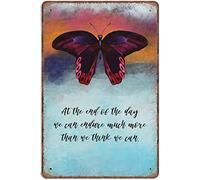 JIUFOTK Quote At The End Of The Day We Can Endure Much More Than We Think We Can Novelty Retro Metal Tin Sign Poster Plaque Bar Pub Club Cafe Home Decor Plate Wall Art Farmhouse Sign