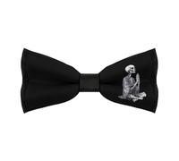 JIUFOTK Skeleton Praying Hands Men's Bowties Adjustable Pre-tied Bow Tie Classic Clip on Solid Color Bowties for Wedding Party Prom