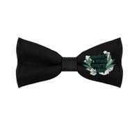 JIUFOTK Smoke Weeds Every Day Men's Bowties Adjustable Pre-tied Bow Tie Classic Clip on Solid Color Bowties for Wedding Party Prom