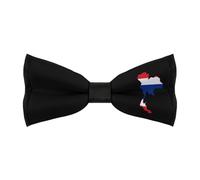 JIUFOTK Thailand Thai Flag Men's Bowties Adjustable Pre-tied Bow Tie Classic Clip on Solid Color Bowties for Wedding Party Prom