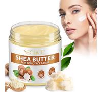 Jiugonggang Pure Organic Shea Butter Raw, Unrefined Body & Face Butter, 100% Pure & Natural Body Butter for Dry, Cracked Skin, Stretch Marks & Anti-Aging, 7.76 oz