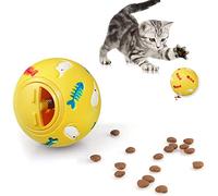 Jiuhao Cat Treat Ball - Slow Feeder, Food Dispenser, Interactive Puzzle Toy for Indoor Cats, Brain Stimulation Training