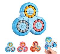 Jiuhao Magic Bean Rotating Cube Toy,Fidget Toy Spinner Ball Sorting Game Puzzle Brain Training Handheld Spinning Decompression Toy,Jigsaw Bean Toy Gifts for Kids,Teens,Adults Rotating Finger Cube Toy