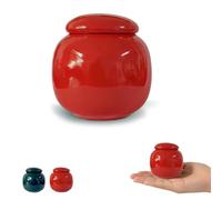 Jiuhao Small Ceramic Urns for Ashes, Mini Urn for Human Pet Dog Cat Ashes Keepsake,2.67" x 2.67" Holds 110ml (6.7 Cubic Inches) Memorial Pet Loss Sympathy Gift for Home Display