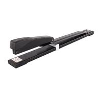 JIUJ Heavy Duty Stapler Long arm Professional 50 Sheets Capacity Metal Office Supplies Black