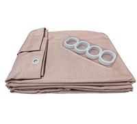 JIUJ Linen Texture Shower Curtain with Mould&Mildew Resistant, Extra Thick Heavy Duty Bathroom Curtains,Premium Fabric Cotton,Anti-static Waterproof Shower Liner(W:1.8m x H:2m) (Pink)