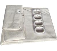 JIUJ Linen Texture Shower Curtain with Mould&Mildew Resistant, Extra Thick Heavy Duty Bathroom Curtains,Premium Fabric Cotton,Anti-static Waterproof Shower Liner(W:1.8m x H:2m) (Beige)