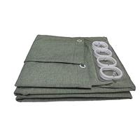 JIUJ Linen Texture Shower Curtain with Mould&Mildew Resistant, Extra Thick Heavy Duty Bathroom Curtains,Premium Fabric Cotton,Anti-static Waterproof Shower Liner(W:1.8m x H:2m) (Dark green)
