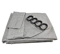 JIUJ Linen Texture Shower Curtain with Waterproof PE Coating,Mould&Mildew Resistant, Thick Heavy Duty Bathroom Curtains,Premium Fabric Cotton,Anti-static Shower Liner(Gray, W:1.8m x H:2m)