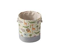 JIUJ Storage Baskets,Cotton Foldable Round Home Organizer Bin for Baby Nursery,Toys,Laundry,Baby Clothing,Gift Baskets (Lion)