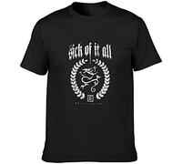 jiujing Men Cool Sick It All T Shirt Black XXL