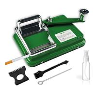 JIUJITSAW Cigarette Rolling Machine - 8mm Tobacco Rolling Machine, Manual Cigarette Roller for Roll Ups, Easy Use, Includes Accessories, Perfect Men's Gift (Green)