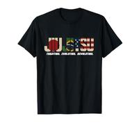 JIUJITSU Flag Design | Japan Brazil USA MMA Inspired Art T-Shirt