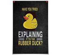JIUJIUJIU Cartoon Poster Mural Artwork Yellow Rubber Duck Canvas Prints Picture Wall Art Painting For Living Room Decoration Bcccb59,60 * 90cm,Unframed