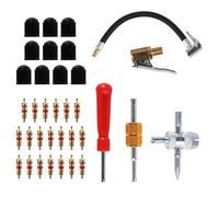 Jiujuda9 35 Pcs Car Tyre Valve Removal Tool, Tyre Valve Repair Kit, Tire Valve Core Remover Tool, Dual & Single Head Car Bike Tyre Valve Tools for Bicycle Auto Car Tyre Repair Kit