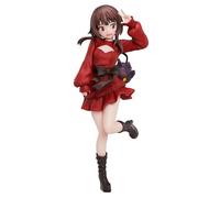 Jiumaocleu 22 cm Megumin Figure Statue, KonoSuba: God's Blessing on This Wonderful World Figure Model, Red Dress Style Megumin Action Figure Handmade Collectibles Gifts