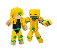 Jiumaocleu 2PCS JJBA Action Figures - Dio Brando The World Super Action Statue Dio Brando Movable Joint Not Detachable Collectible Figurine 3D Printed 14.5CM