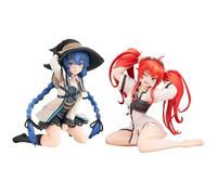 Jiumaocleu 2pcs Mushoku Tensei: Jobless Reincarnation Figure Roxy Migurdia and Eris Greyrat Figure 10cm Mini Look Up Figure Handmade Collectible Gifts