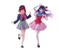 Jiumaocleu 2pcs Oshi no Ko Figure Statue Hoshino Ai Figure Arima Kana Statue, 18cm Standing Pose Anime Action Figure, PVC Handmade Collectible Desktop Decoration