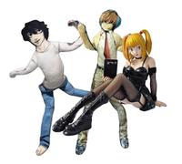 Jiumaocleu 3PCS Anime Light Yagami Soft Dolls Misa Amane Figure Statue Funny Pillow Cartoon Stuffed Figures Funny Gifts Sofa Bedroom Home Decorations 28CM+12CM
