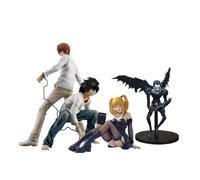 Jiumaocleu 3PCS Light Yagami Figure Amane Statue | Anime Ryuuku Statue Light Yagami Figure Collections Desktop Decoration PVC Sculpture