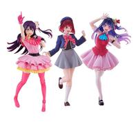 Jiumaocleu 3pcs Oshi no Ko Figure Statue Hoshino Ai, Arima Kana, 18cm Standing Pose Anime Action Figure, PVC Handmade Collectible Desktop Decoration