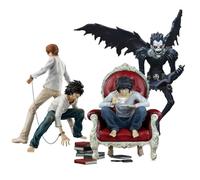 Jiumaocleu 4pcs Death Note Action Figure Set - Light Yagami, Ryuk, L - Handmade Collectible Desktop Decoration
