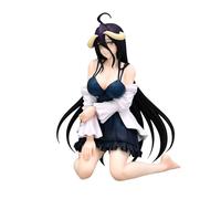 Jiumaocleu Albedo Figure Statue Albedo Cake Topper Figure, Albedo 1/7 Scale Figure 12cm Sitting Pose Albedo Action Figure Albedo Merch Collectible Decoration Gifts for Fans