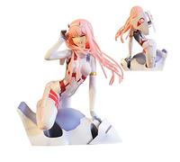 Jiumaocleu Anime Darling in the FranXX Zero Two Action Figure Model Character 02 Figurine Statue Toys Handmade Collection Desktop Ornaments for Boys Girls Fans Birthday Gifts (Type 2)