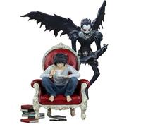 Jiumaocleu Anime Death Note Statue - 2PCS Ryuuku and L Figure Model, Manga Character Sculpture Handmade Collectible Desktop Decoration Fans Birthday Gifts