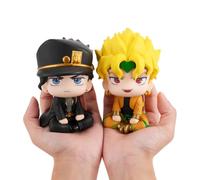Jiumaocleu Anime Dio Brando Jotaro Figurines - JJBA Mini Statue PVC Models | Jotaro Look up Figure Statue Manga for Collectors Display (2pcs 10CM)