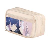 Jiumaocleu Anime Zero Two Pencil Case Zero Two Pen Bag Large Capacity High School Pencil Bag for Students Back to School Gifts 21 * 8 * 13cm