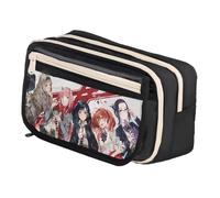 Jiumaocleu Anime Zero Two Pencil Case Zero Two Pen Bag Large Capacity High School Pencil Bag for Students Back to School Gifts 21 * 8 * 13cm