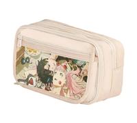 Jiumaocleu Anime Zero Two Pencil Case Zero Two Pen Bag Large Capacity High School Pencil Bag for Students Back to School Gifts 21 * 8 * 13cm