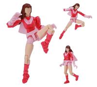 Jiumaocleu Atom Eve Movable Action Figure Anime 3D Printed Multi-Jointed Figures Mark Grayson Super Action Statue Interchangeable Accessories Collectible Figurine 14CM