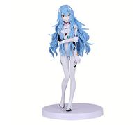 Jiumaocleu Ayanami Rei Figure Statue - 17cm Long Hair Ver Anime Girl Figure Ayanami Rei Model Cartoon Sculpture, Handmade Collectible Clay Man Desktop Decoration Birthday Gifts for Fans