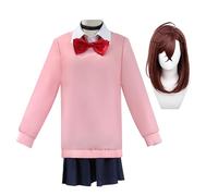 Jiumaocleu DAN DA DAN Cosplay Costume Ayase Momo Cosplay School Uniform Skirt Outfits Suit Anime Cosplay Full Set of Fancy Dress up Costume for Party