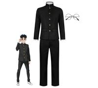 Jiumaocleu DAN DA DAN Cosplay Costume Takakura Ken Cosplay School Uniform Black Coat Pants Suits Full Set of Anime Role Play Outfit for Fans