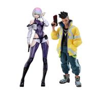 Jiumaocleu David Martinez Figure Lucy Statue Rebecca Action, 1/7 Scale Anime Figure Lucyna Kushinada Model Collectible Desktop Display Decoration Gifts for Fans