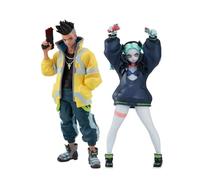 Jiumaocleu David Martinez Figure Lucy Statue Rebecca Action, 1/7 Scale Anime Figure Lucyna Kushinada Model Collectible Desktop Display Decoration Gifts for Fans