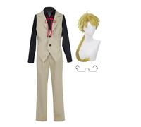 Jiumaocleu Dazai Osamu Cosplay Kunikida Doppo Costume Dazai Osamu Costume Outfit Full Set Halloween Christmas Carnival Party Dress Up Suit For Men Women