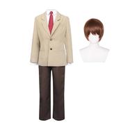 Jiumaocleu Death Note Cosplay Costume Light Yagami Cosplay School Uniform Suit Outfits Complete Set Role Play for Carnival Halloween Party