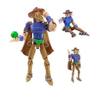 Jiumaocleu Gyro Zeppeli Movable Action Figure - 3D Printed Multi-Jointed Figures Gyro Zeppeli Super Action Statue Interchangeable Accessories Collectible Figurine 15CM