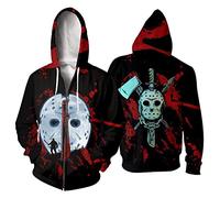 Jiumaocleu Halloween Kills Hoodie Sweatshirt Michael Miles 3D Print Pullover Hoodie Horror Halloween Loose Long Sleeve Drawstring Tops Unisex