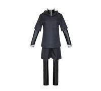 Jiumaocleu Halloween Men's Kaneki Ken Cosplay Battle Uniform Full | Kaneki Ken Mask, Kaneki Ken Costume Wig, Anime Role Play Outfit, Carnival Performance, Fancy Dress up Party
