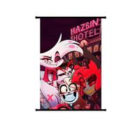 Jiumaocleu Hazbin Hotel Scroll Poster Alastor Poster Angel Dust Wall Art Painting Poster Anime Manga Hanging Scroll Poster for Home Living Room Bedroom Decoration 40 x 60 cm